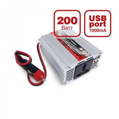 Автомобильный инвертор AVS IN-200W 12/220V