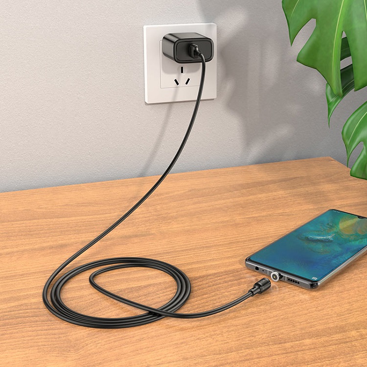 Кабель для зарядки Type-C USB HOCO X52 3A 1м магнитный черный