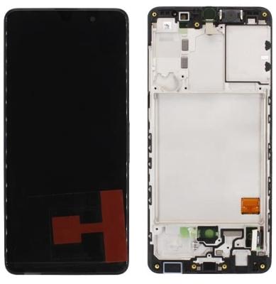 Дисплей для Samsung A41/A415 + тачскрин черный с рамкой OLED