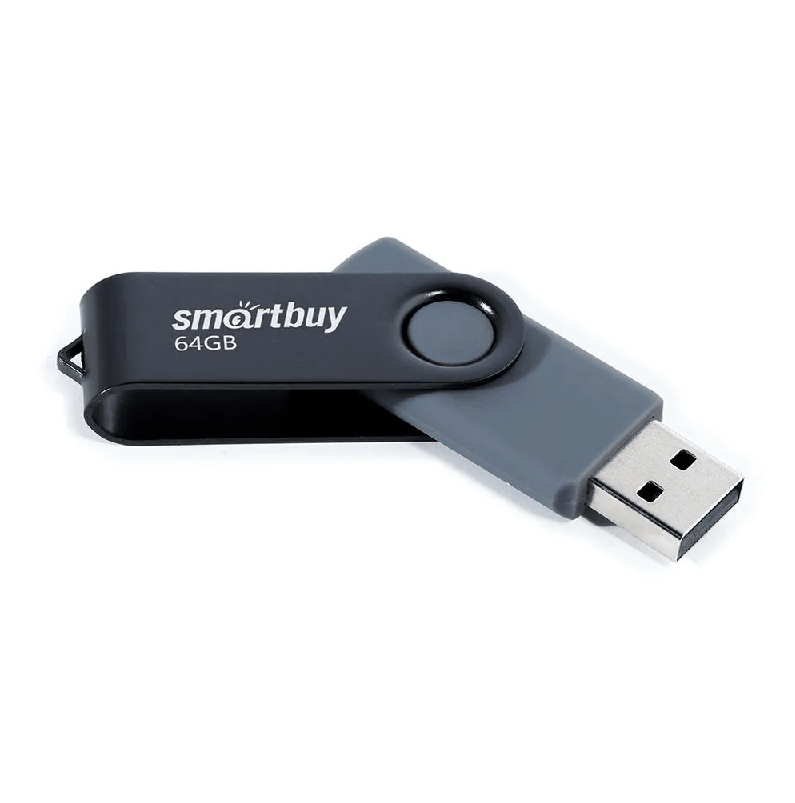 Изображение Флеш-накопитель Smartbuy Twist черный 64Gb Изображение Флеш-накопитель Smartbuy Twist черный 64Gb