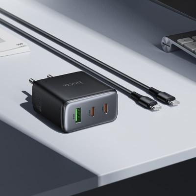 Сетевое зарядное устройство + кабель Type-C to Type-C HOCO C160A 2PD 65W+QC3.0 черный