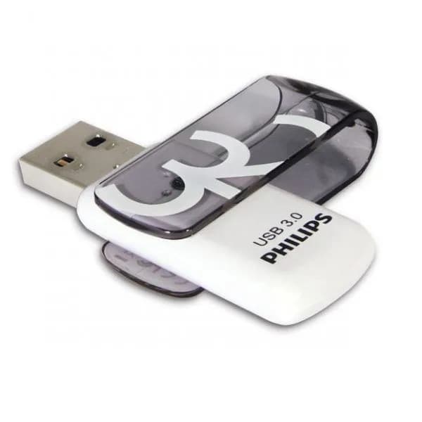 Изображение Флеш-накопитель Philips VIVID USB 3.0 пластик белый черный 32Gb