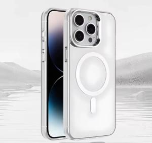 Чехол накладка для iphone 17 Air (6.5) силикон+пластик с магнитом прозрачная