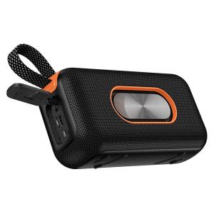 Колонка блютуз HOCO HC32 LED влагозащищенная черная 1500mAh