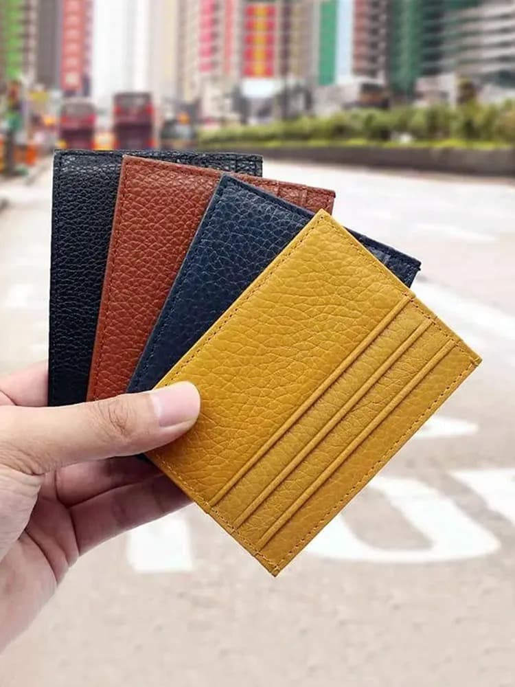 Визитница картхолдер кожа розовый