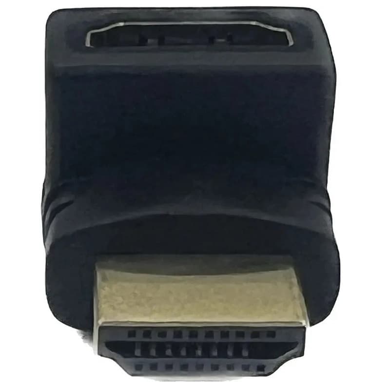 Адаптер переходник HDMI (M) - HDMI (F) угловой Onten HD711 черный