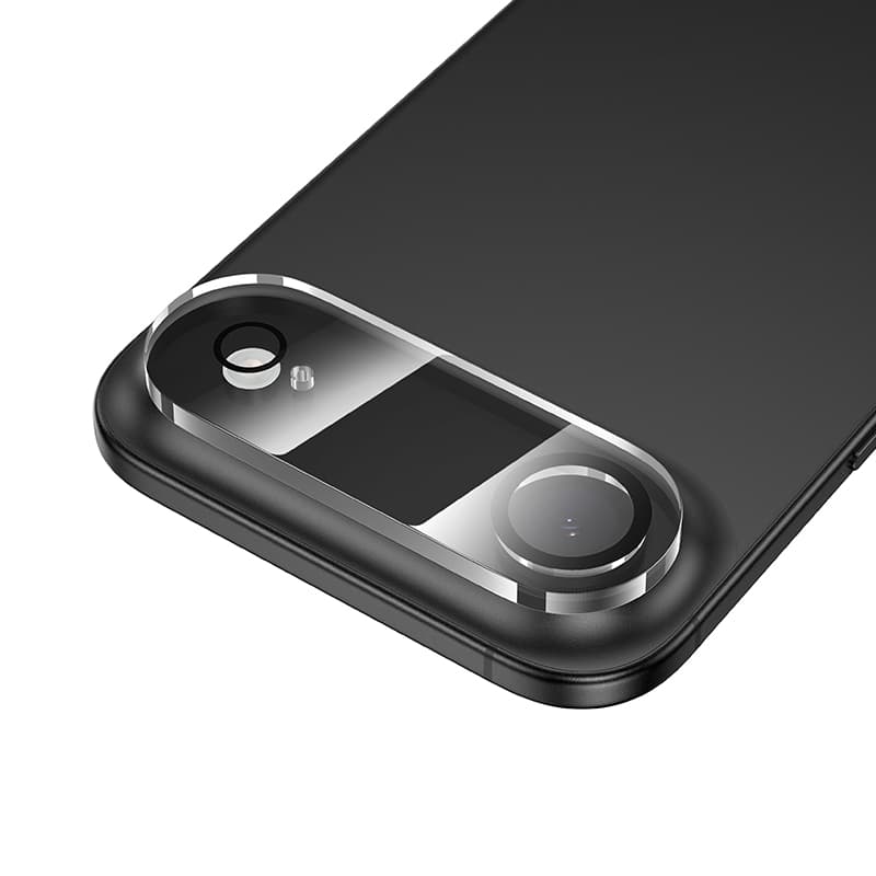 фото Защитное стекло на камеру для iphone 17 Air 6.5 HOCO G13 3D прозрачное с черной окантовкой тех пак