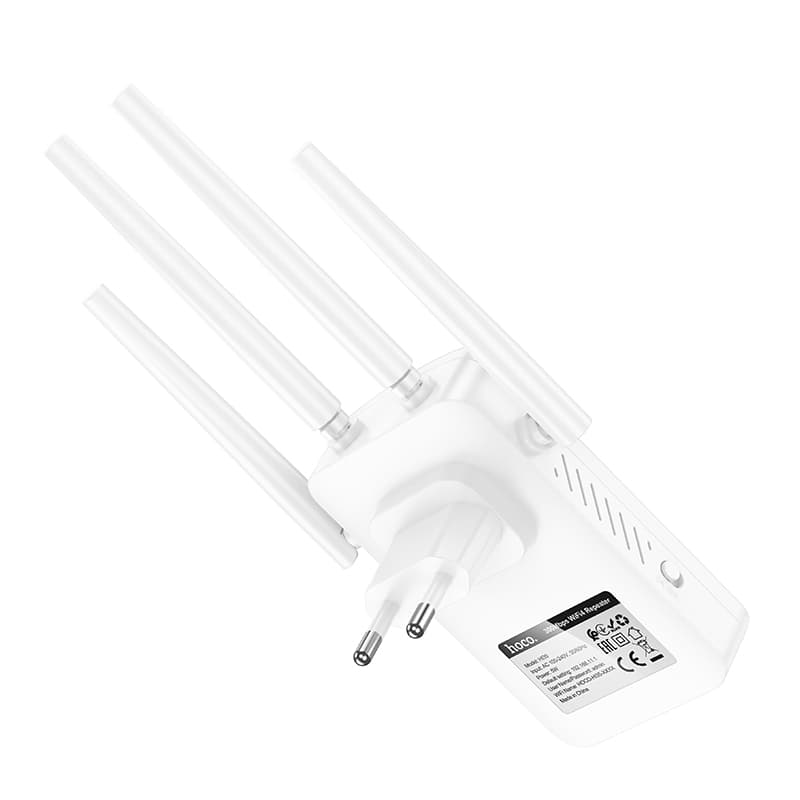 Усилитель беспроводного Wi-Fi сигнала репитер HOCO HI35 WiFi4 300Мбит/с белый