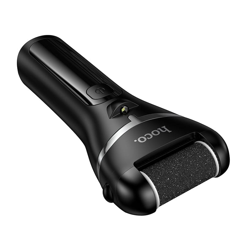 Электрическая пилка для пяток роликовая Hoco HP90 120mAh черная