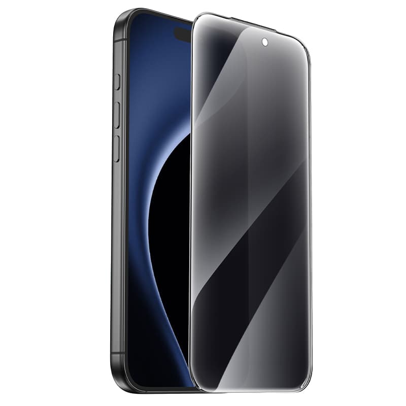 фото Защитное стекло для iphone 17 Pro 6.3 HOCO A777 Plus антишпион 9D черное