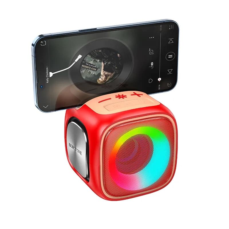 Колонка блютуз Borofone BR29  Interest sports Colorful LED 1200mAh темно-зеленая