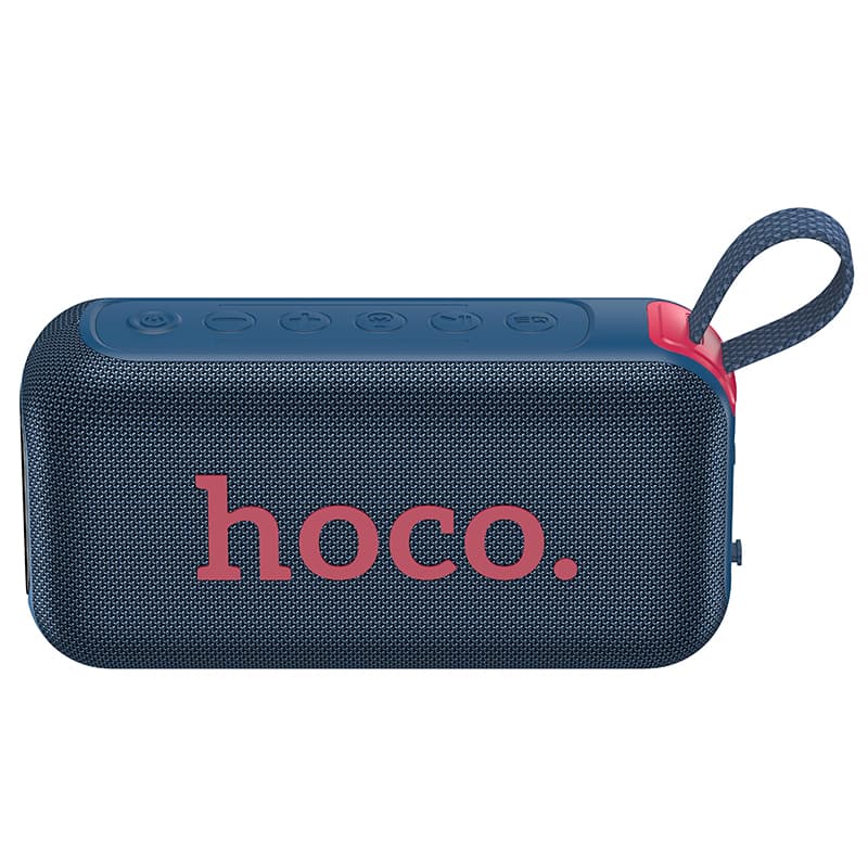 Колонка блютуз HOCO HC32 LED влагозащищенная темно-синяя 1500mAh