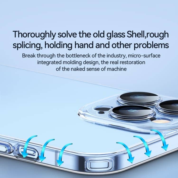 фото Чехол накладка для iphone 16e/17e (6.1) SULADA Crystal пластик прозрачный с защитой камеры