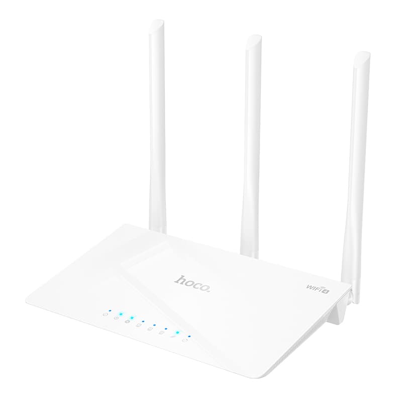 Маршрутизатор Роутер Hoco HI30 Wi-Fi4 2.4G 300Мбит/с белый