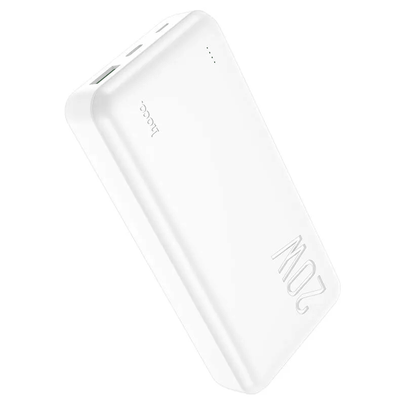 фото Внешний аккумулятор повербанк Power bank HOCO J87A 20000mAh PD 20W + USB QC3.0 18W белый