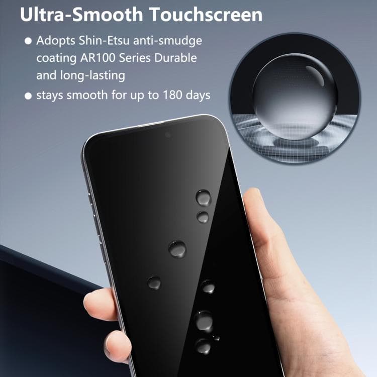 фото Защитное стекло для iphone 17 Pro 6.3 Joyroom JR-MQS0606 2.5D пылезащитное черное