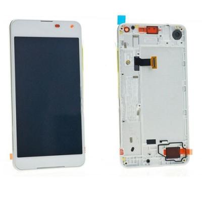 Дисплей для Nokia 650 + тачскрин белый с рамкой