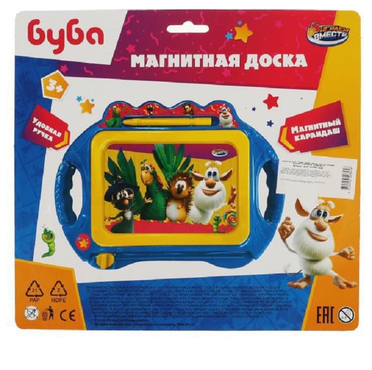 Магнитная доска для рисования Буба Играем вместе Магнитная доска для рисования Буба Играем вместе