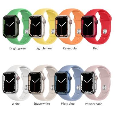 Ремешок для Apple Watch 38/40/41mm HOCO WA01 Flexible series classic sports силикон лимонный (light lemon)