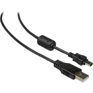 Кабель USB 2.0 - mini USB 2.0 с фильтром 1.5м черный 