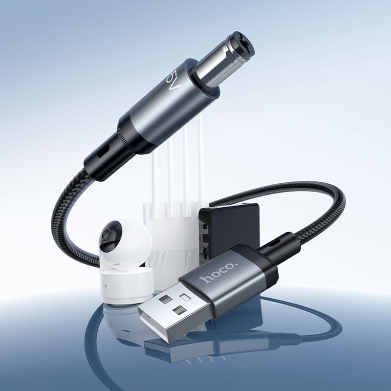 Кабель для зарядки USB-A to DC 5.5 HOCO X129 5V/1A 1м штекер 5.5 черный