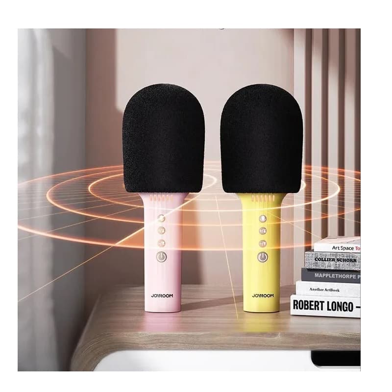 Микрофон-колонка для караоке Joyroom MC Series JR-MC5 1200mAh розовый