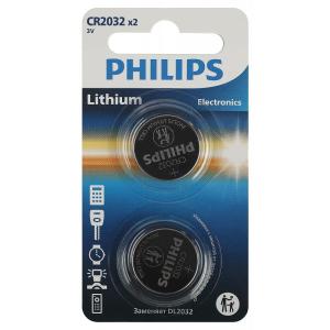 Батарейка Philips литиевая CR2032-2BL 3v