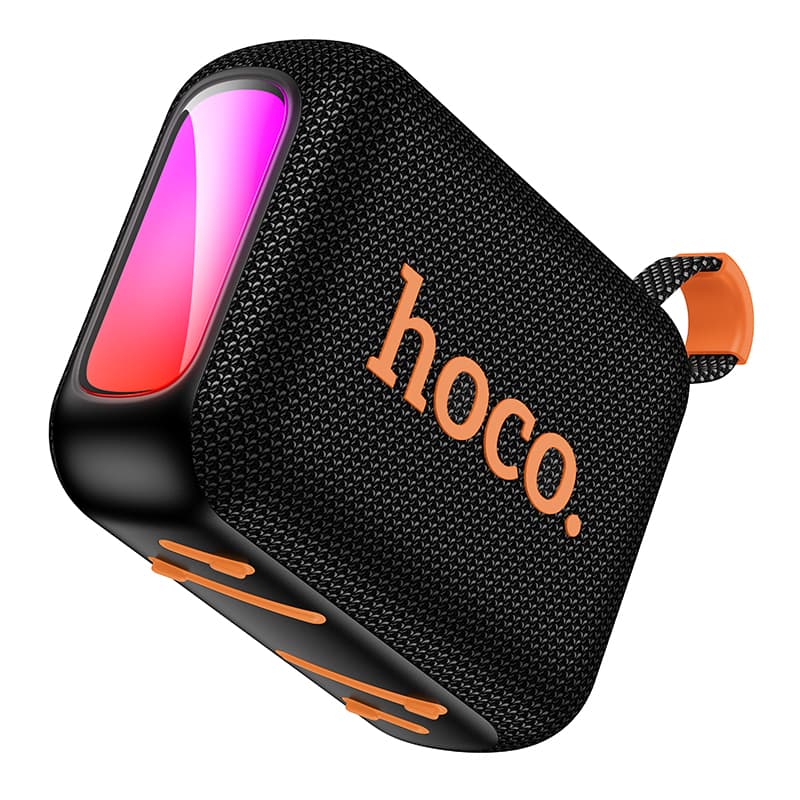 Колонка блютуз HOCO HC31 River LED влагозащищенная черная 1500mAh