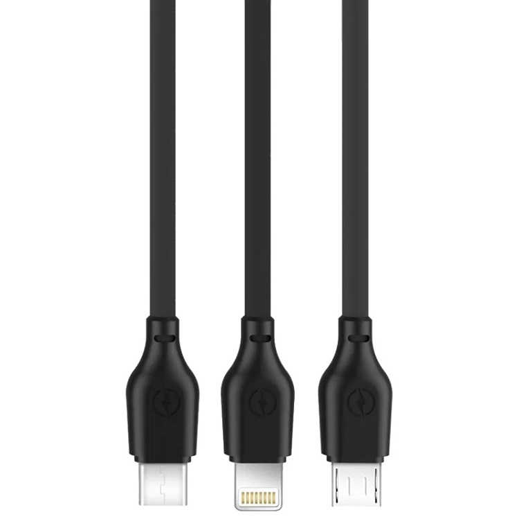фото Автомобильное зарядное устройство + кабель Lightning 8 pin xomobile TZ08 2USB 2,1A  черный