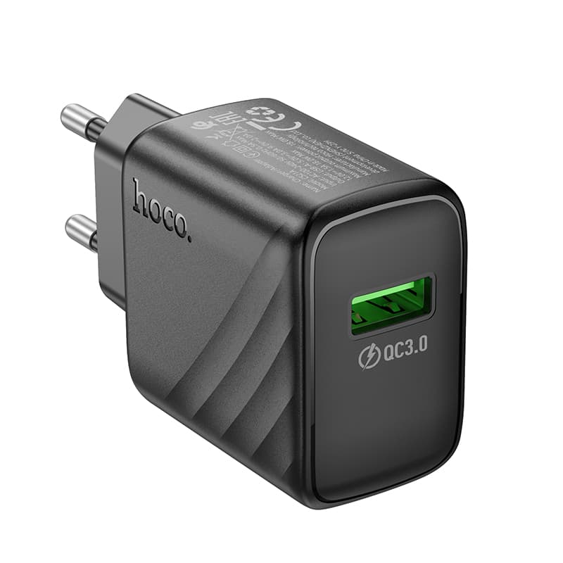 фото Сетевое зарядное устройство Адаптер Блок питания HOCO CS21A QC3.0 3A черное