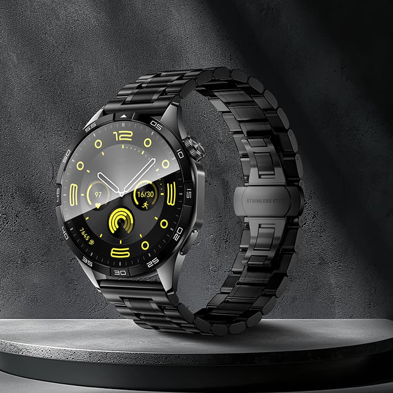 Универсальный ремешок для часов 22мм HOCO WH13 Grand series five-bead стальной серебро