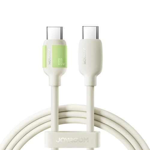 Кабель для зарядки Type-C to Type-C Joyroom S-A53 2м PD 60W жидкий силикон бежевый Кабель для зарядки Type-C to Type-C Joyroom S-A53 2м PD 60W жидкий силикон бежевый