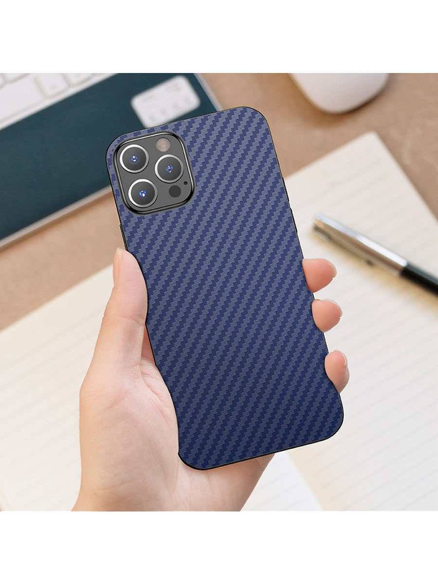 Изображение Пленка универсальная на заднюю панель HOCO GB002 Carbon fiber синяя фото Пленка универсальная на заднюю панель HOCO GB002 Carbon fiber синяя