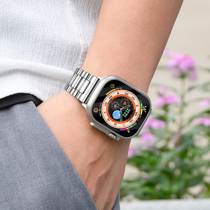 Ремешок для Apple Watch 38/40/41mm HOCO WA32 Grand series five-bead стальной черный Ремешок для Apple Watch 38/40/41mm HOCO WA32 Grand series five-bead стальной черный