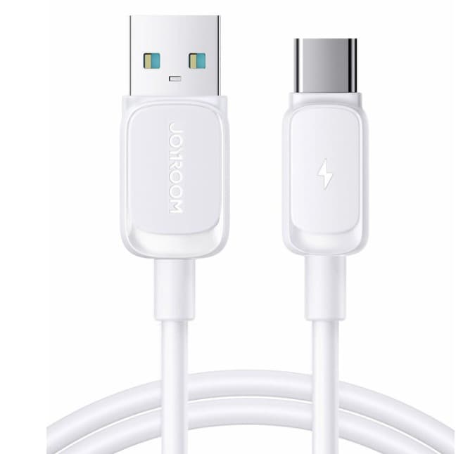 Кабель для зарядки Type-C USB Joyroom S-A14 1.2м 3A силикон белый Кабель для зарядки Type-C USB Joyroom S-A14 1.2м 3A силикон белый