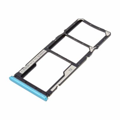 Держатель сим для Xiaomi Redmi Note 9 Pro синий