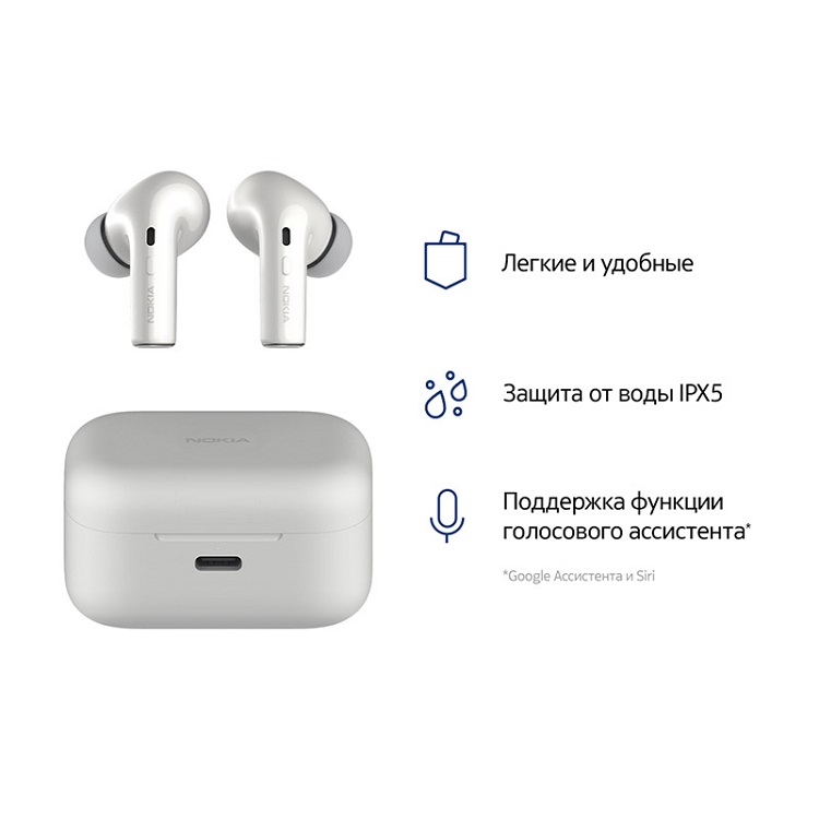 фото Наушники беспроводные Nokia Essential True Wireless E3500 белые