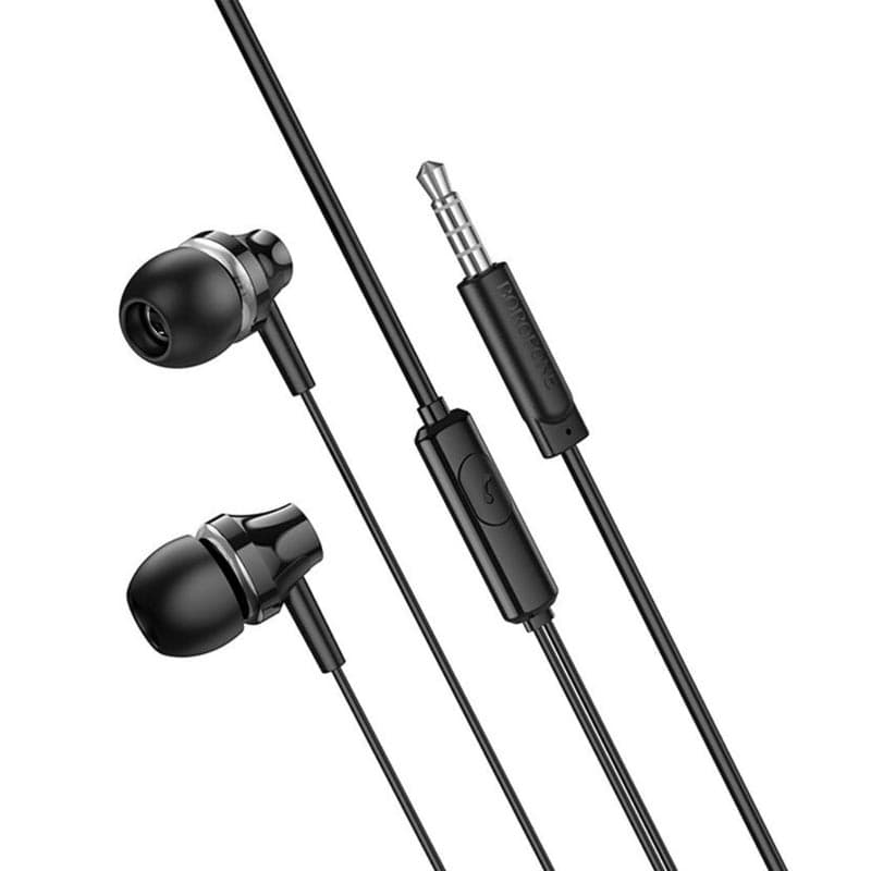 фото Наушники проводные Borofone BM74 Jack 3.5mm, 1.2 м с микрофоном черные