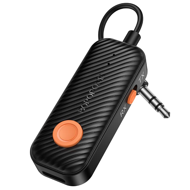 фото Блютуз aux FM трансмиттер bluetooth адаптер ресивер Borofone BC62 черный