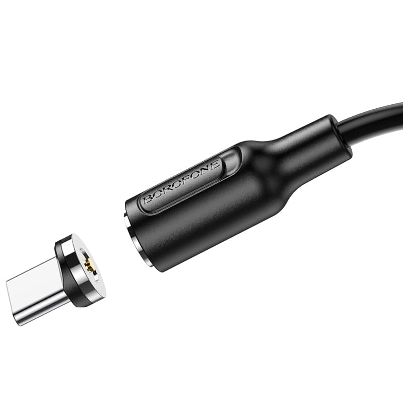 Кабель для зарядки Type-C USB Borofone BX41 3A 1м магнитный черный