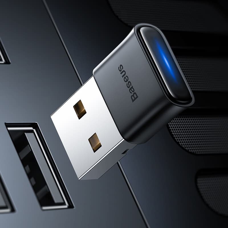 Изображение USB Блютуз bluetooth адаптер ресивер Baseus BA04 черный ZJBA000001 сайта akstel.ru фото USB Блютуз bluetooth адаптер ресивер Baseus BA04 черный ZJBA000001
