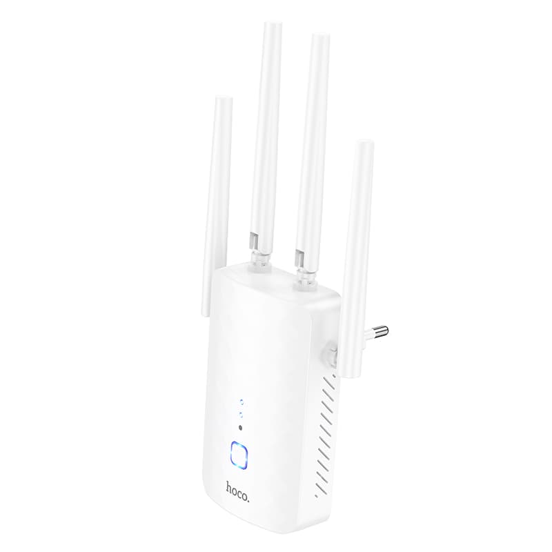 Усилитель беспроводного Wi-Fi сигнала репитер HOCO HI35 WiFi4 300Мбит/с белый