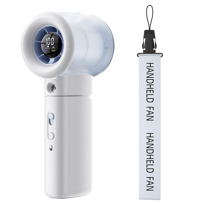 Мини вентилятор ручной настольный MS-002 3000mAh LED нано-ледяной туман