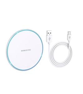 Беспроводное зарядное устройство Borofone BQ3 Pro 15W серебро