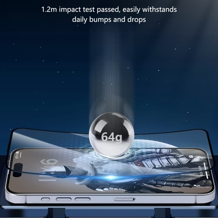 фото Защитное стекло для iphone 16 Pro/17 6.3 Joyroom JR-MLG0277 2.5D защита динамика черное