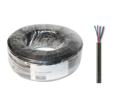 Телефонный кабель Atcom AT10120 4 жильный (26 awg CCS, 100 m) черный