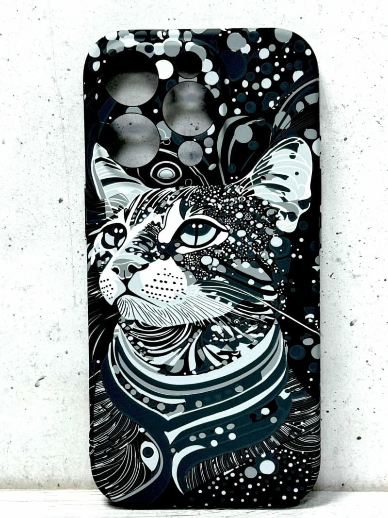 Изображение Чехол накладка для iphone 16 Pro Max (6.9) LUXO кот силикон с защитой камеры флуоресцентный фото Чехол накладка для iphone 16 Pro Max (6.9) LUXO кот силикон с защитой камеры флуоресцентный