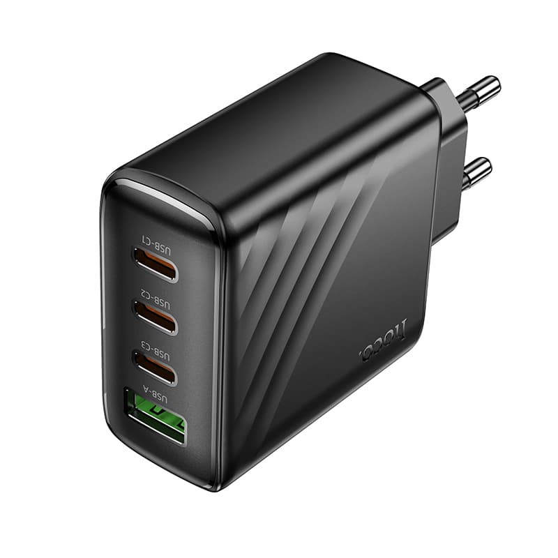 фото Сетевое зарядное устройство Адаптер Блок питания HOCO CS27A 3PD 67W + QC3.0 / Type-C USB-C+USB черны