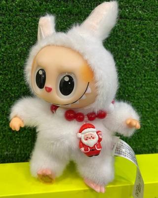 Мягкая игрушка лабу новогодняя с бусиками 16см