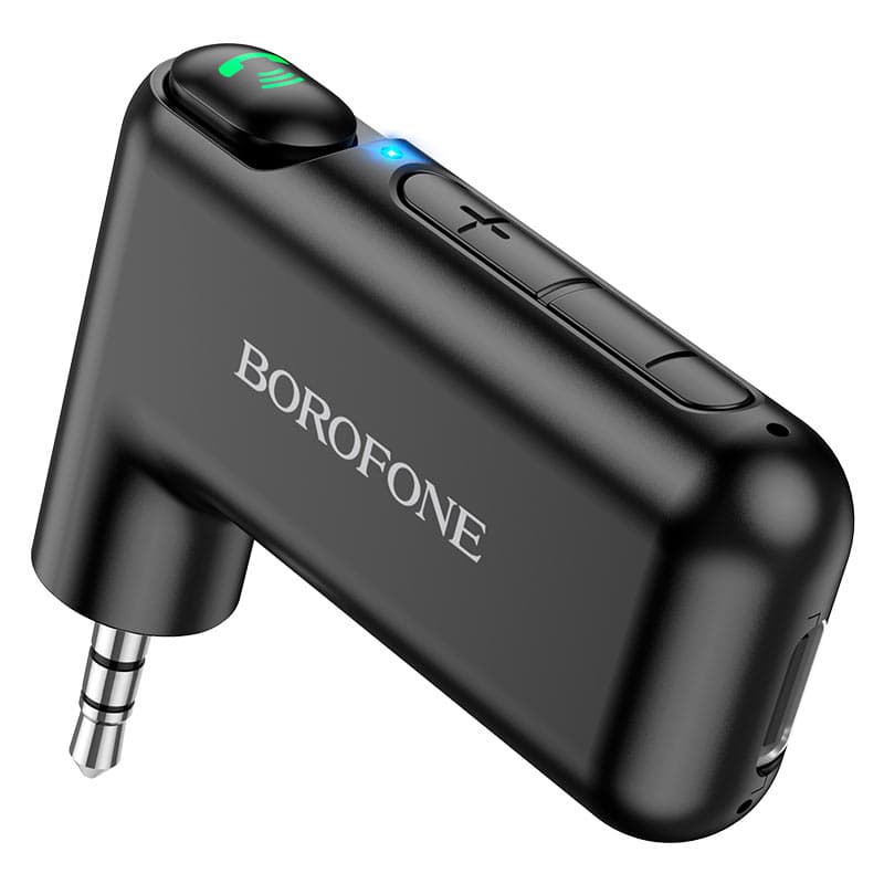 фото Блютуз aux FM трансмиттер bluetooth адаптер ресивер Borofone BC35 черный